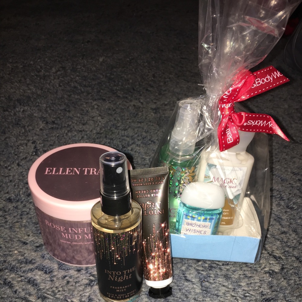 Assorted beauty products